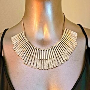 NWT Marciano by Guess Gold Crystal Collar Necklace